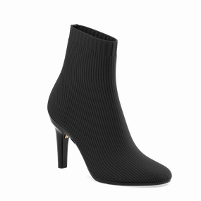 The Josie Bootie - Coal Knit 4 Stiletto - FINAL SALE
