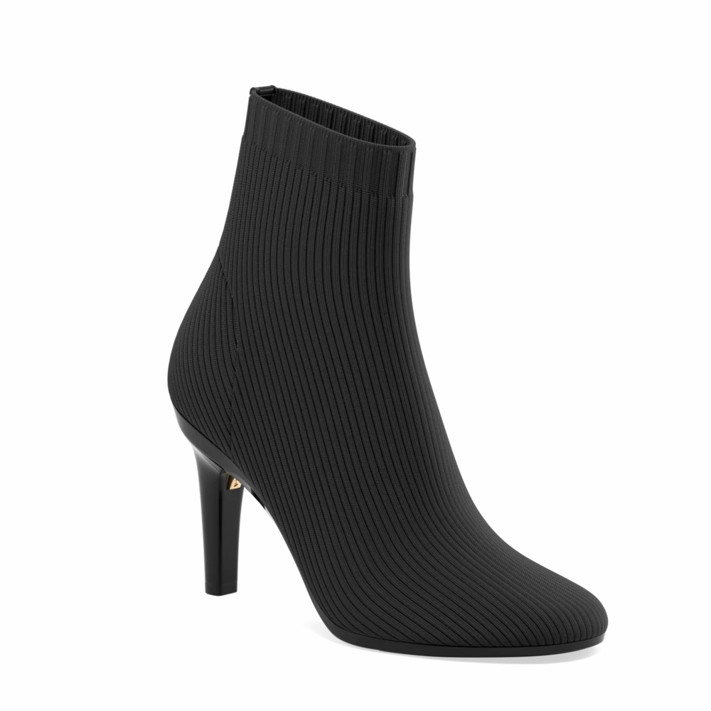 The Josie Bootie - Coal Knit 4 Stiletto - FINAL SALE