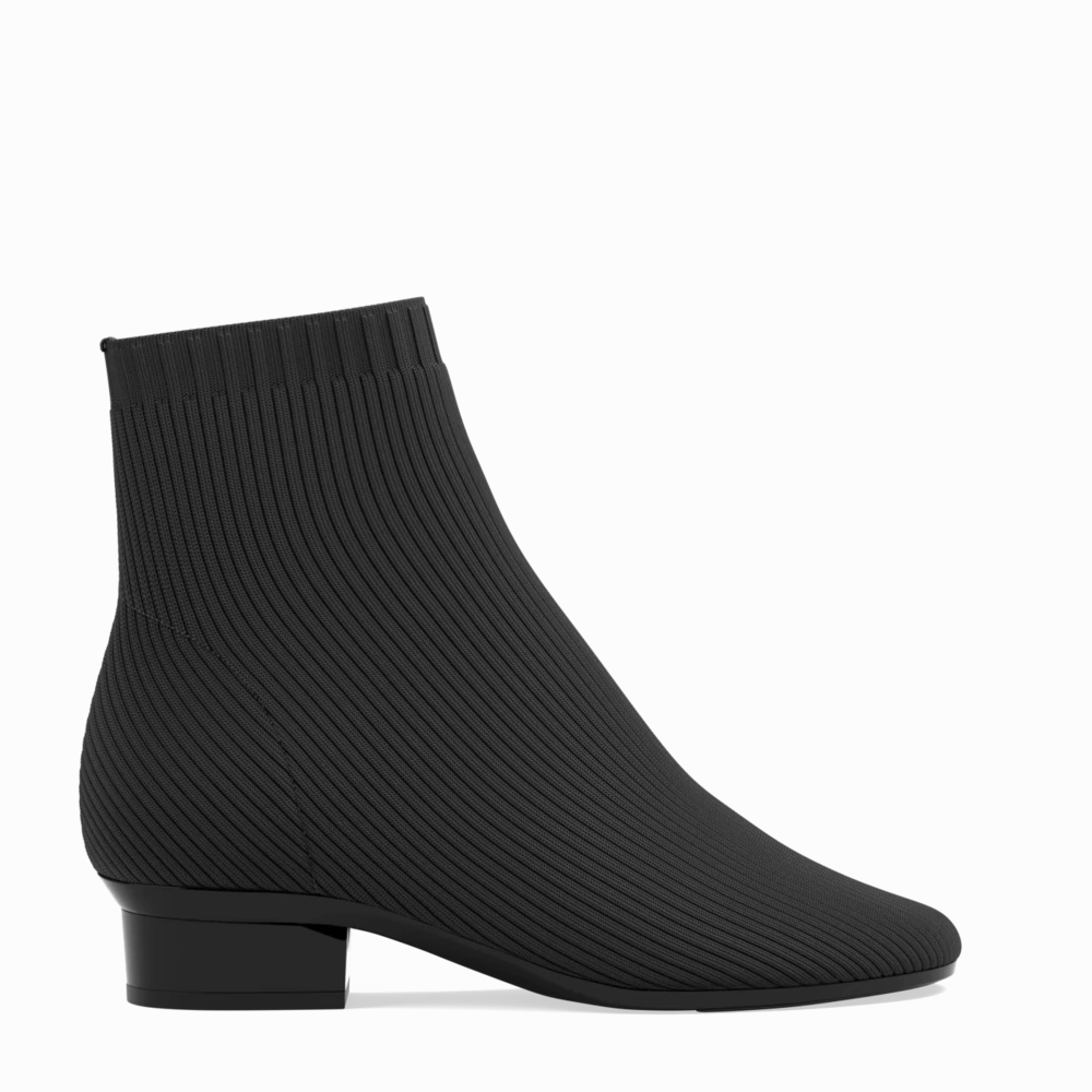 The Josie Bootie - Coal Knit - FINAL SALE