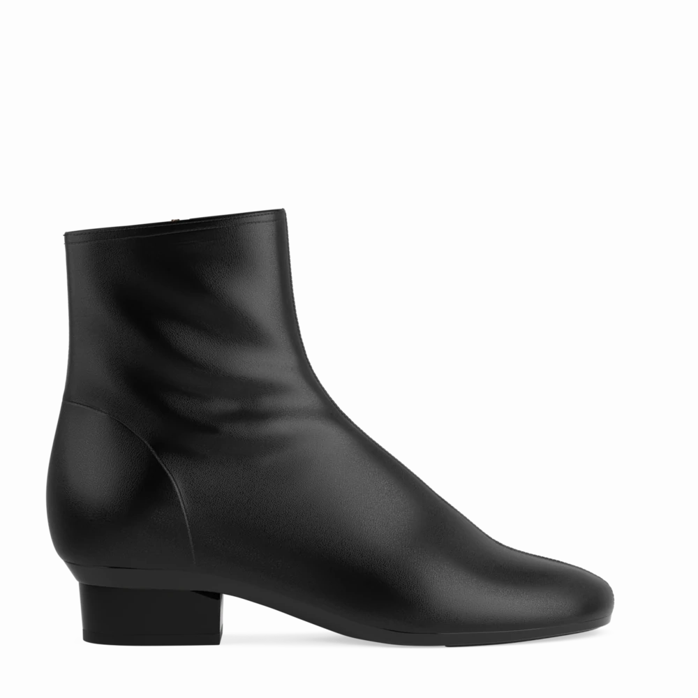 The Josie Bootie - Coal Stretch Leather