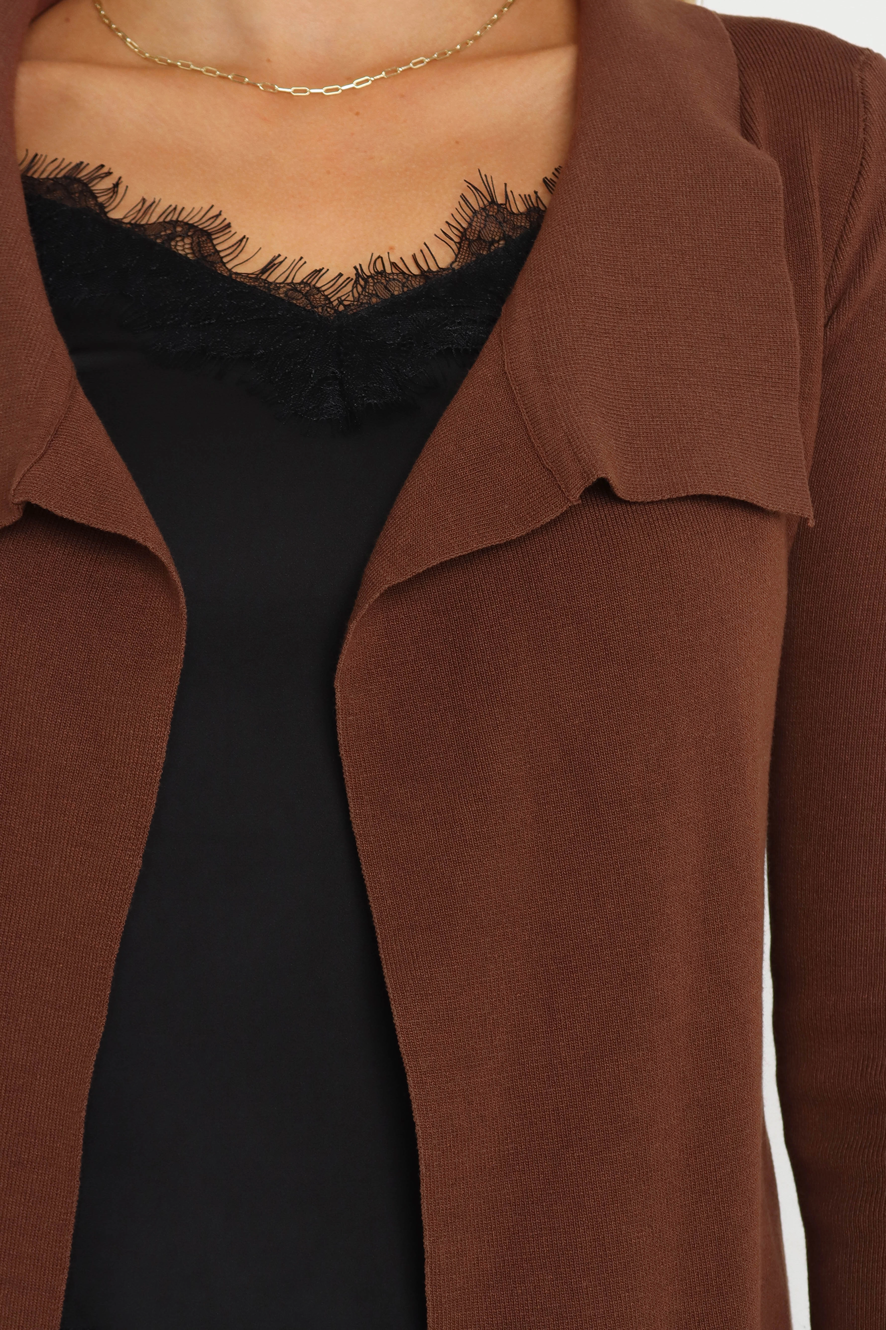Tracey Cardigan - Chocolate