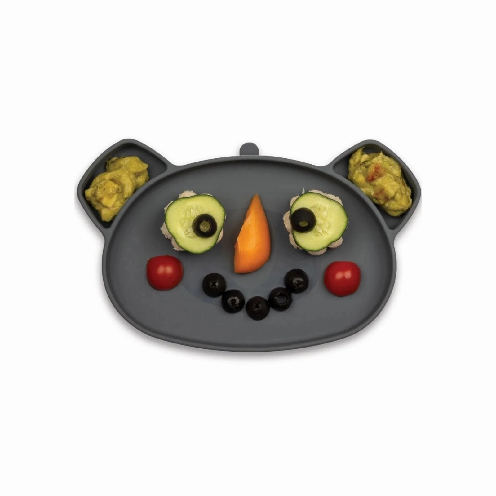 TUM TUM Silicone Weaning Bowl & Spoon Set Kev Koala - Grey