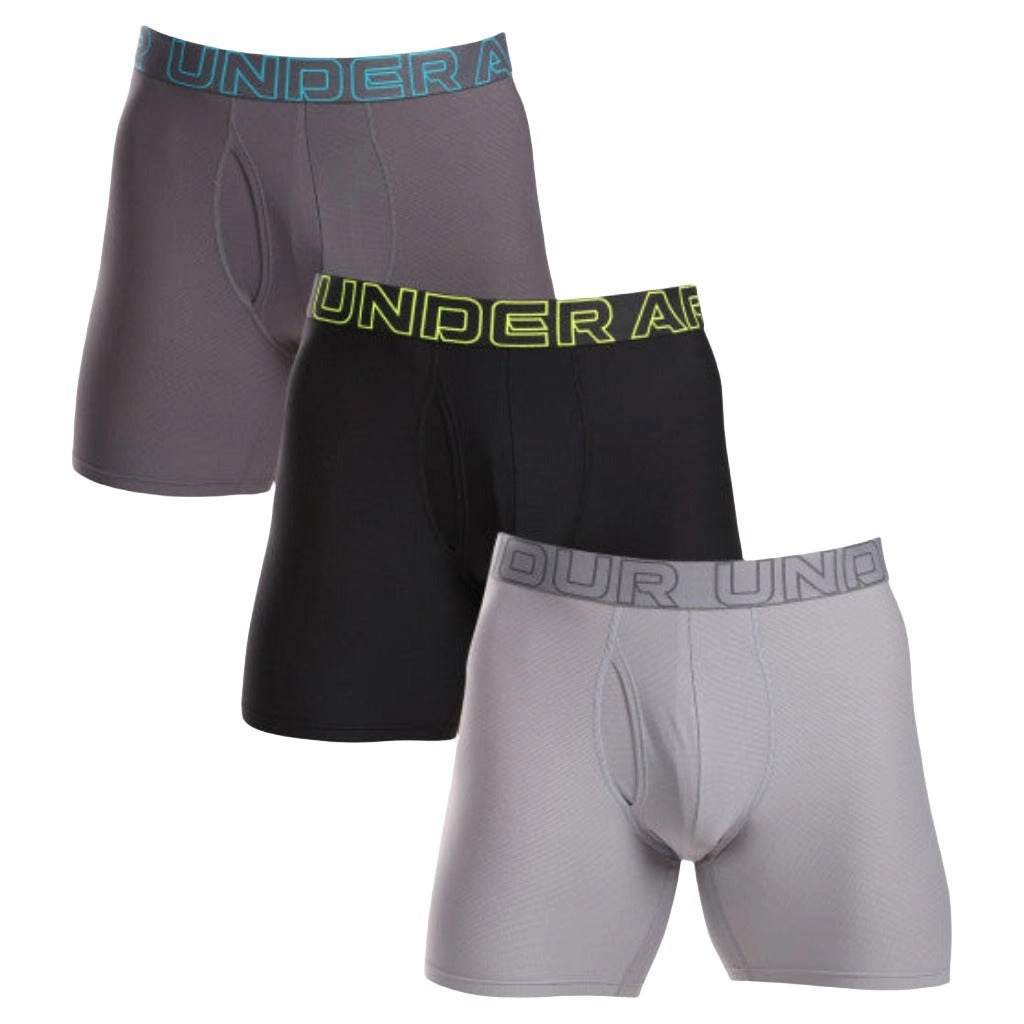 Under Armour 3Pk Performance Tech Mesh 6" Boxer Men
