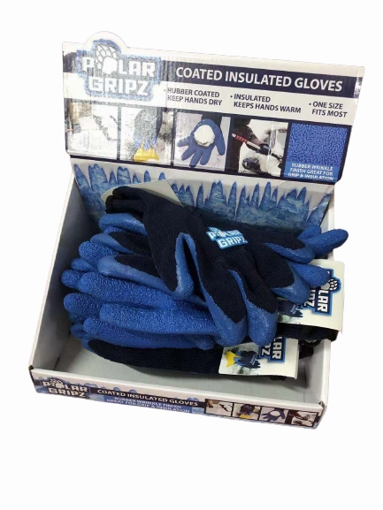 Winter Knit Hat Beanie and Glove Assortment Floor Display - 84 Pieces Per Retail Ready Display 88349