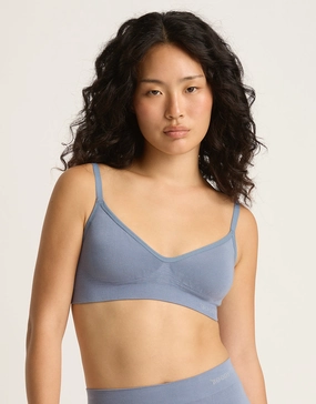 Wireless T-Shirt Bra - Dusty Blue