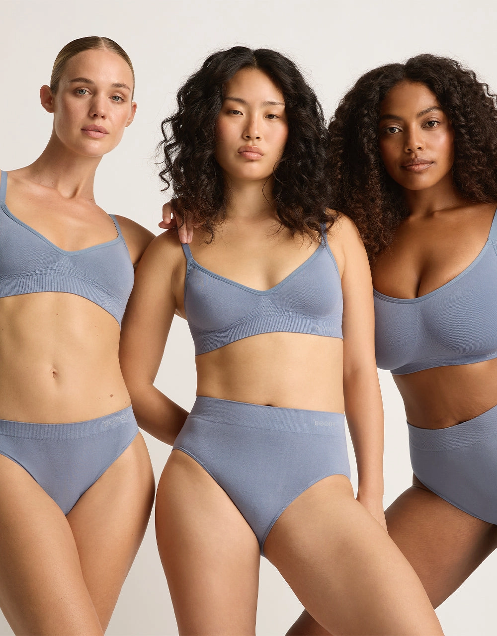 Wireless T-Shirt Bra - Dusty Blue