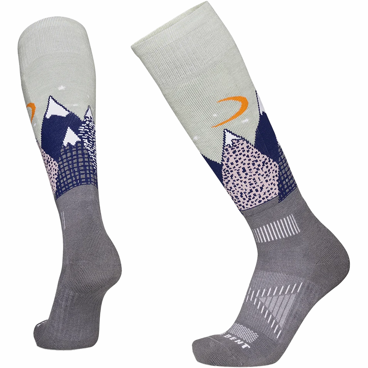 Youth Snowy Mountains Light Cushion Snow Sock