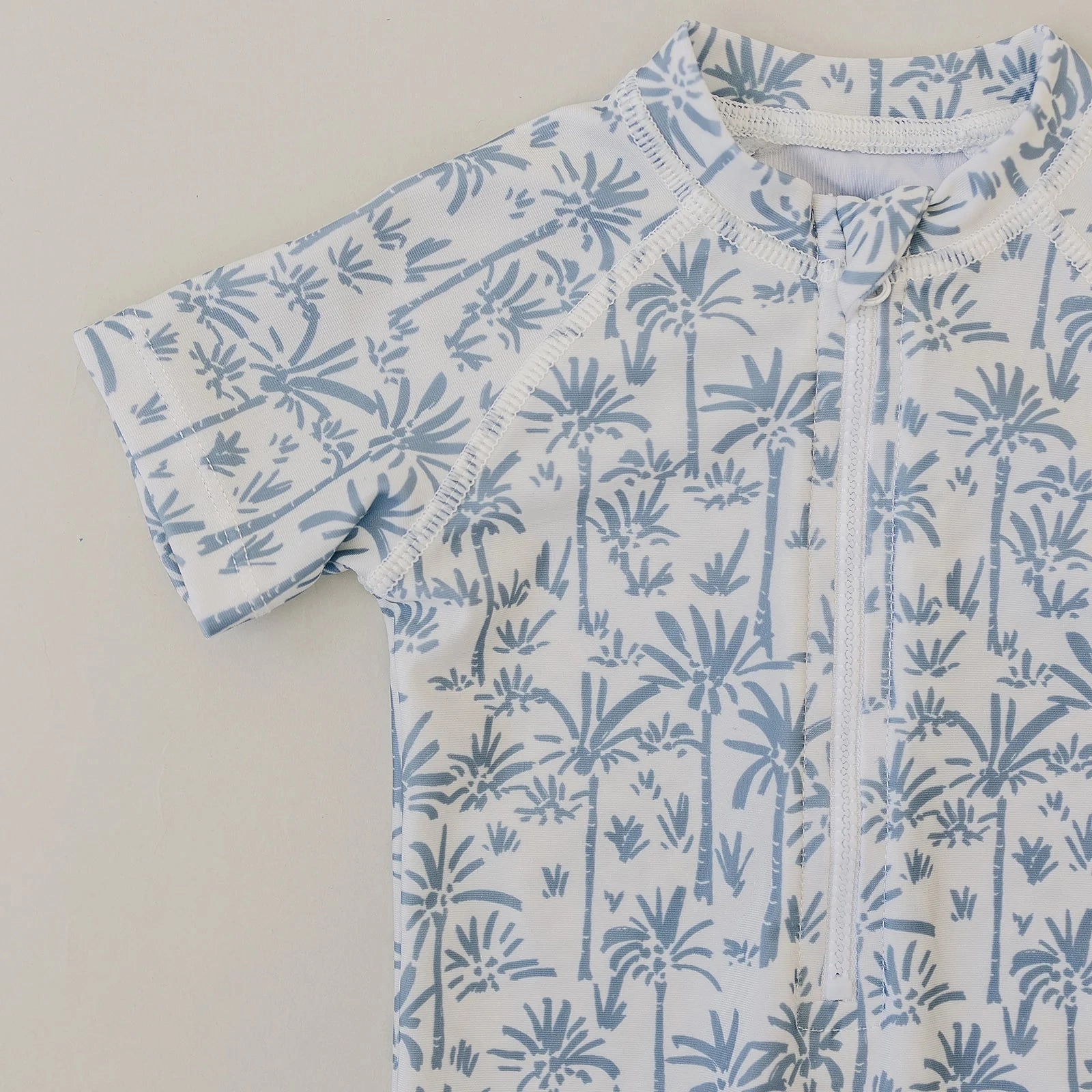 Zipper Swimsuit - Palm Tree
